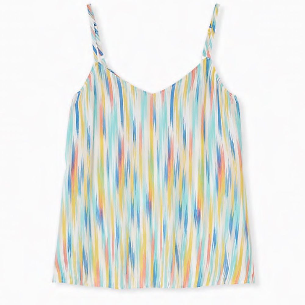 MULTI STROKE CRINKLED GAUZE SWING CAMI SIZE 00
